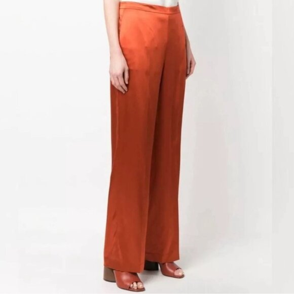 NWT POLO RALPH LAUREN 100% Silk Charmeuse Straight‎ Dress Pants Satin Size 00 - Picture 4 of 16